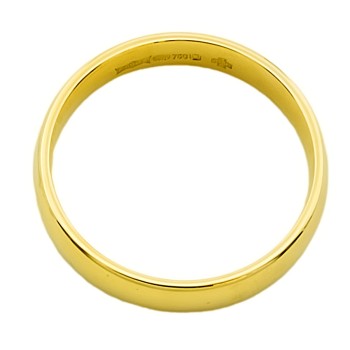 18ct Gold 4.3g Wedding Ring size O